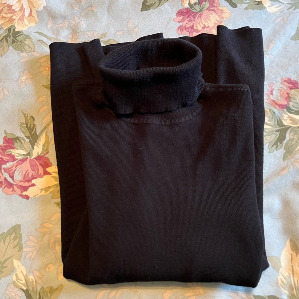 Chico’s Black Turtleneck Sweater L (3)